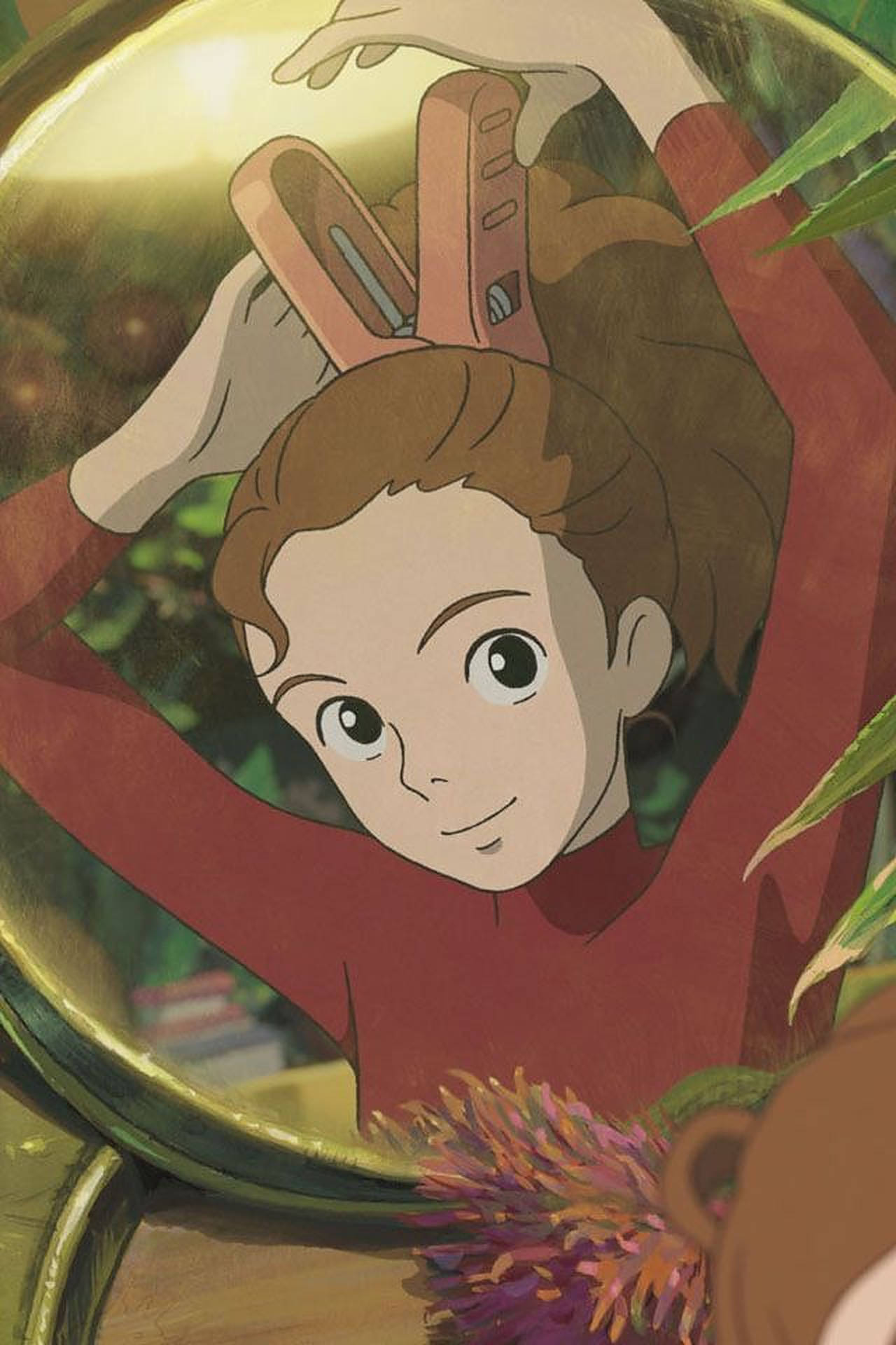 Arrietty, red diving suit, glass dome, Full HD Phone Wallpaper
