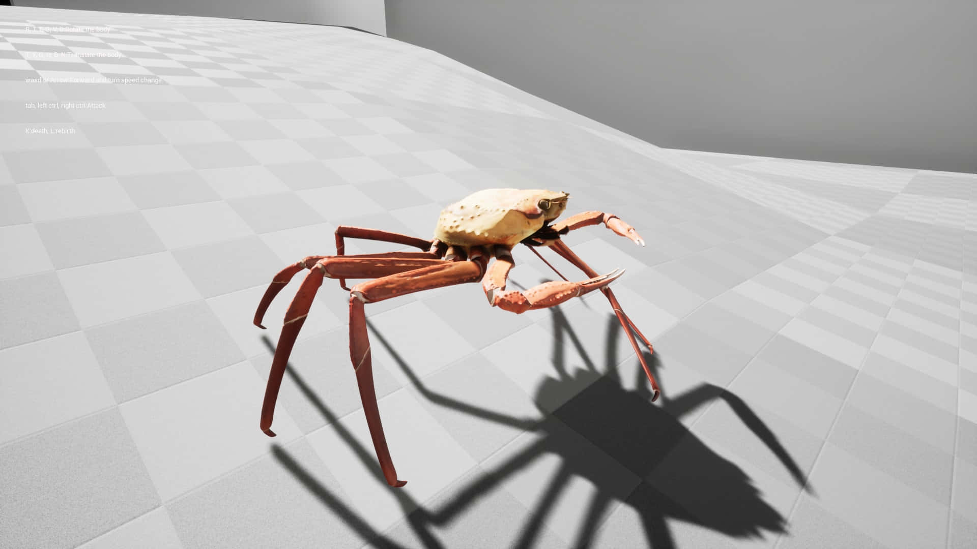 Arrow Crab, pristine underwater environment, orange legs, Full HD Desktop Wallpaper