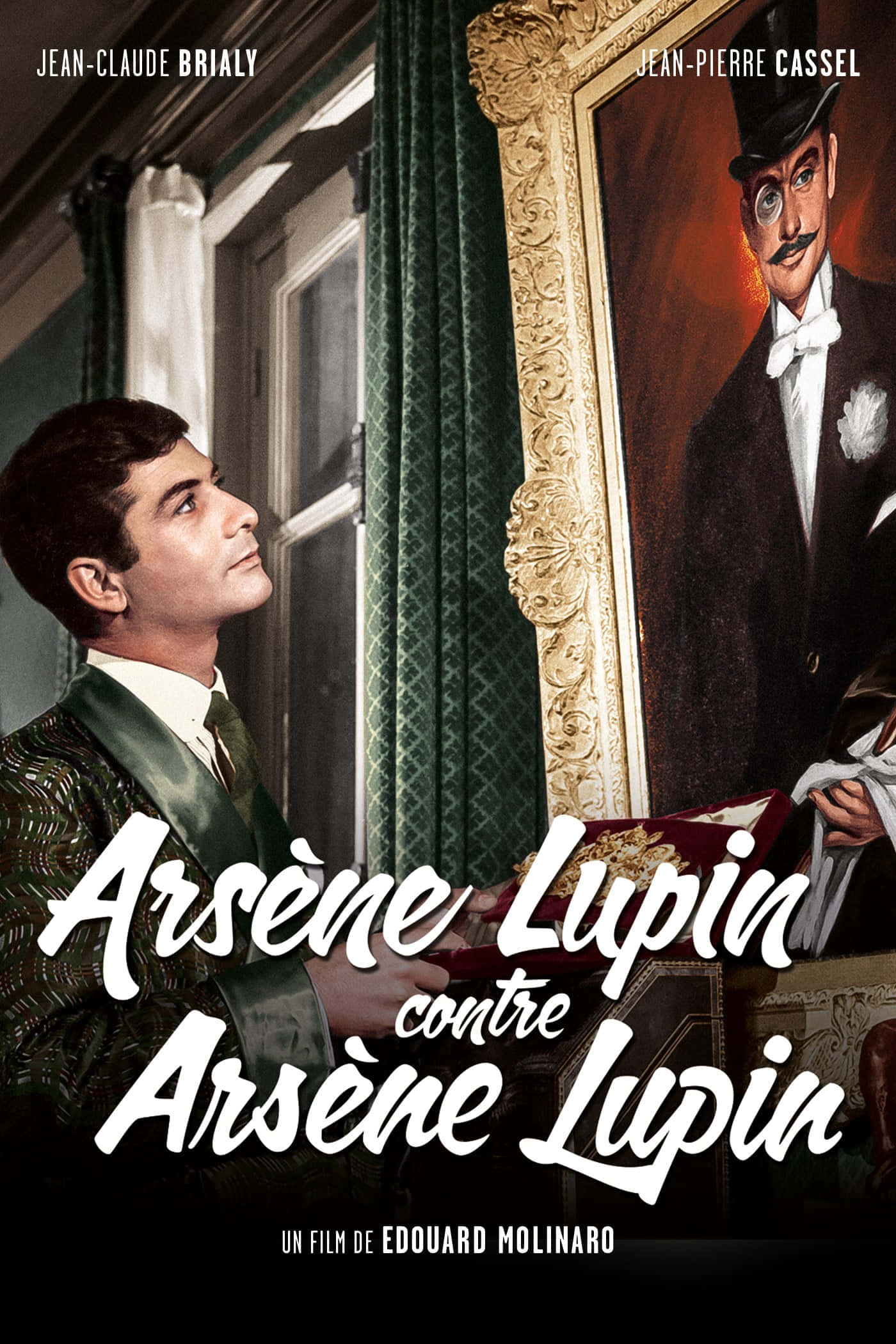 Arsène Lupin, green suit, gold frame, Full HD Phone Wallpaper