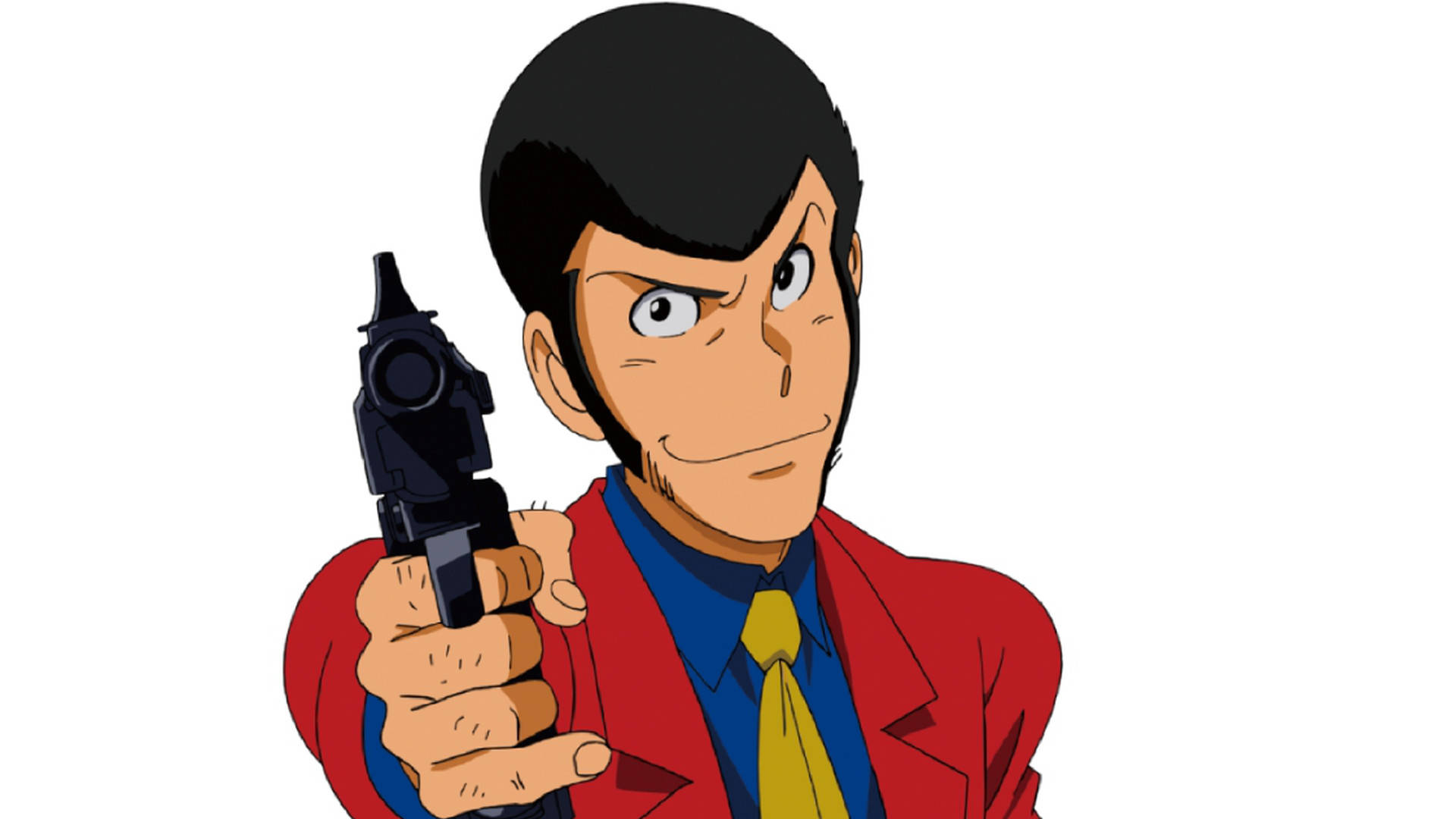 Arsène Lupin, red coat, yellow tie, Full HD Desktop Wallpaper