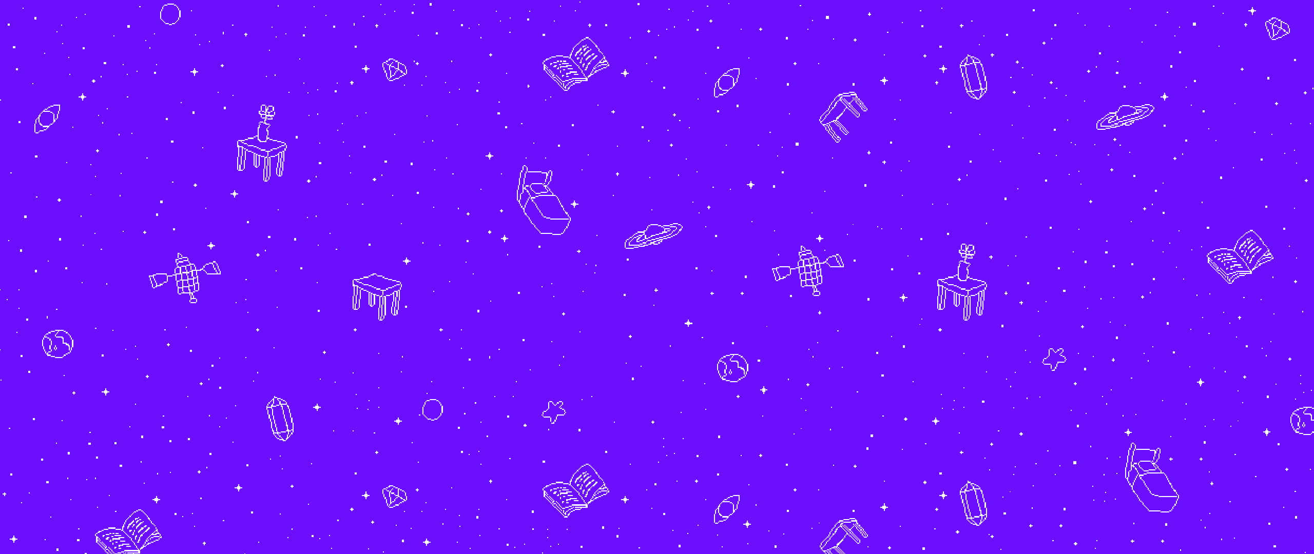 Wall of Colorful Paint Art, vibrant purple, starry background, 2K Desktop Wallpaper
