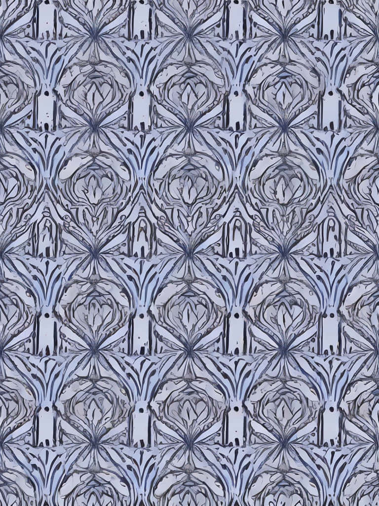 Art Deco iPhone, mosaic, stylized floral motifs, SD Phone Wallpaper