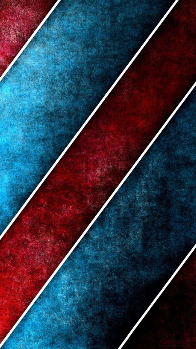 Art Deco iPhone, red, blue, SD Phone Wallpaper