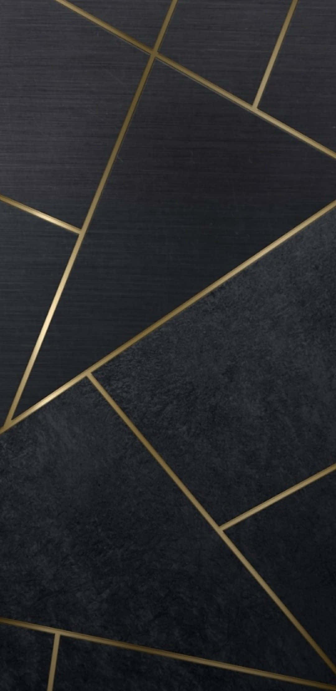 Art Deco iPhone, gold geometric lines, abstract triangles, Full HD Phone Wallpaper