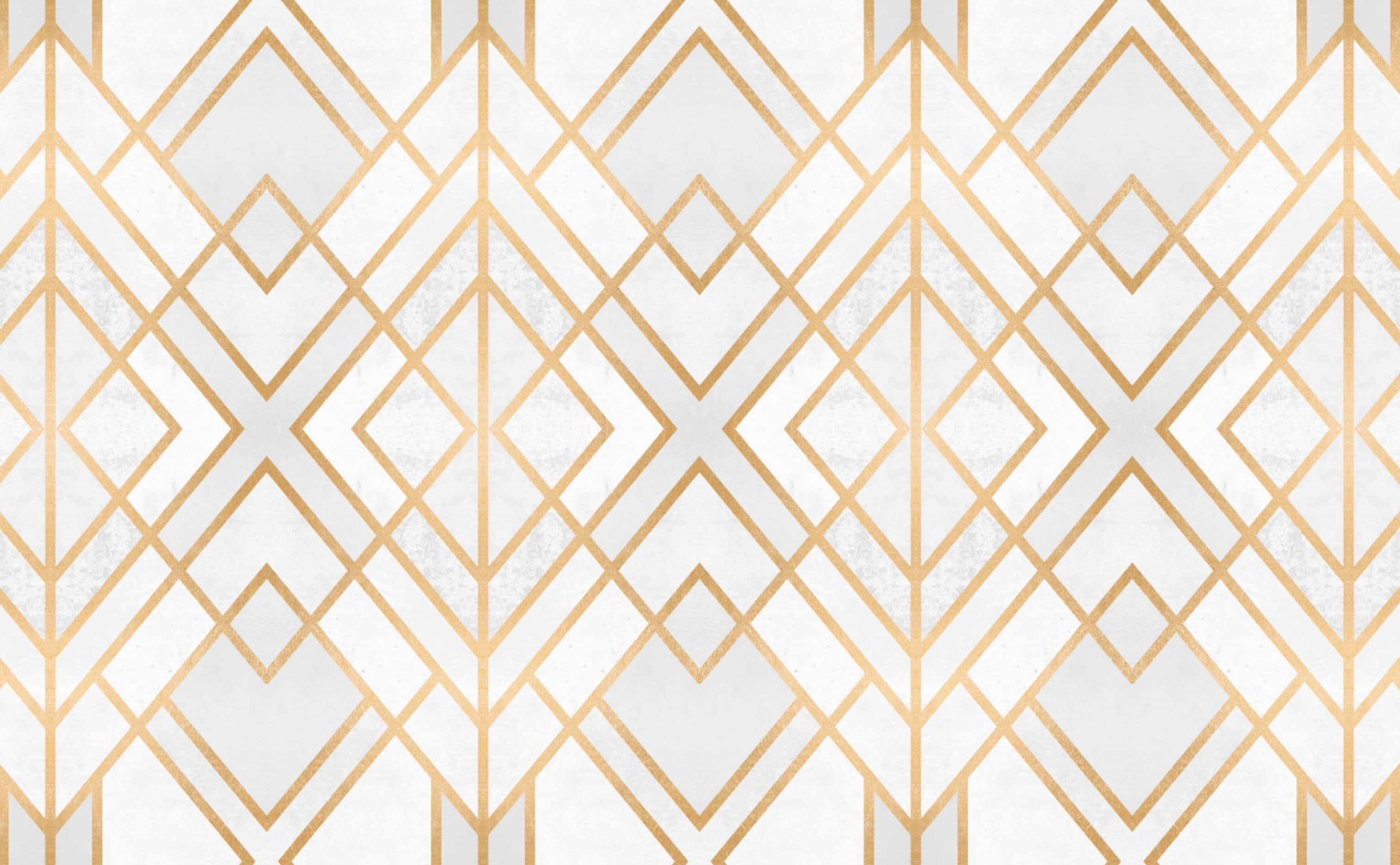 art nouveau, gold, white, 2K Desktop Wallpaper