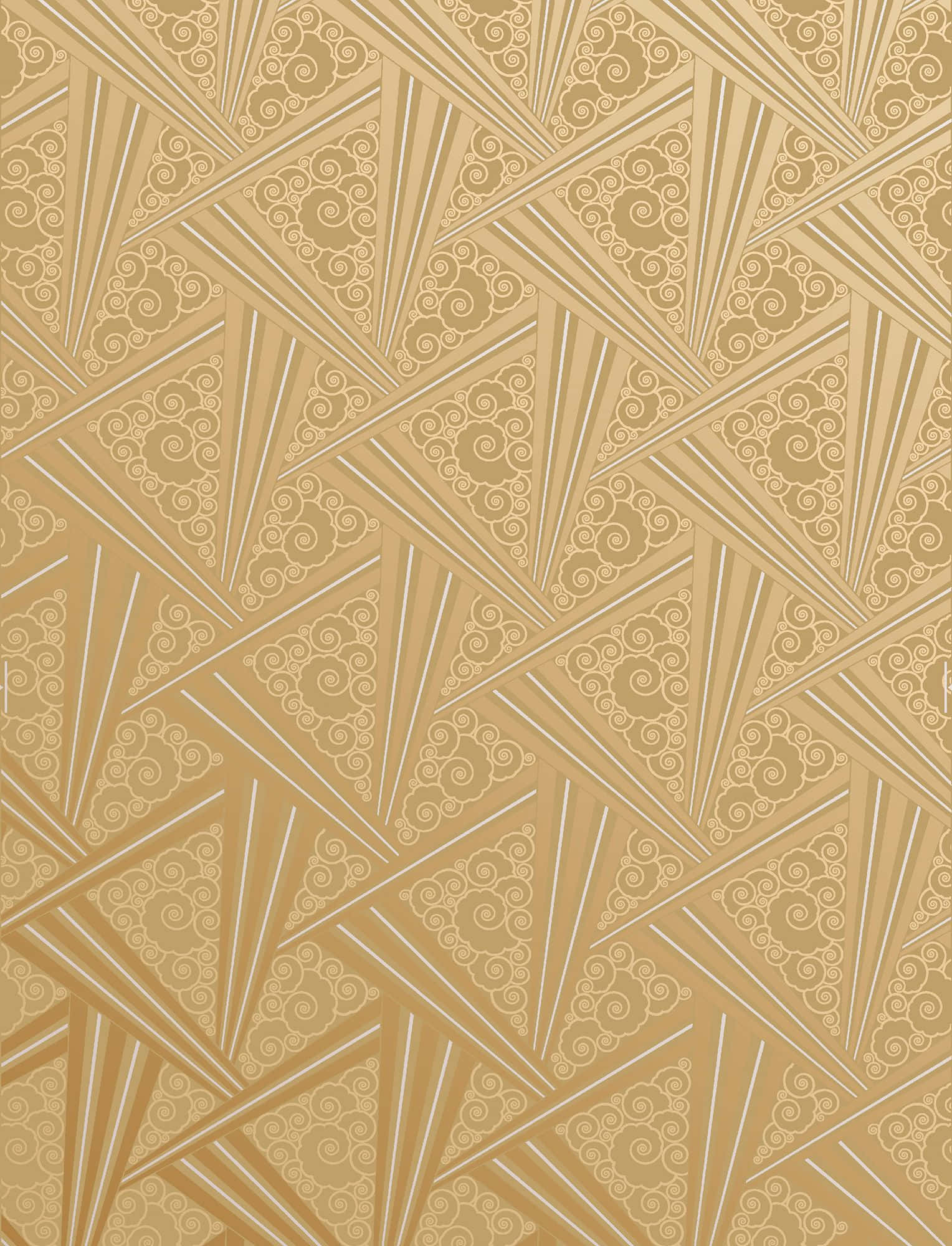 gold, silver, geometric pattern, Full HD Phone Wallpaper