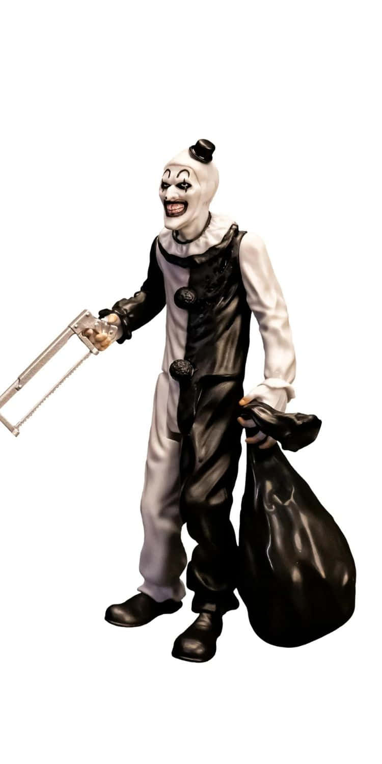 Art The Clown, chainsaw, black sack, HD Phone Wallpaper