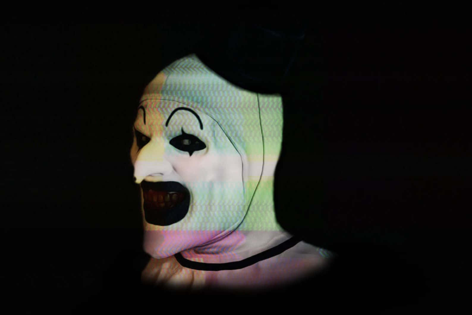 Art The Clown, sinister grin, distorted clown mask, HD Desktop Wallpaper