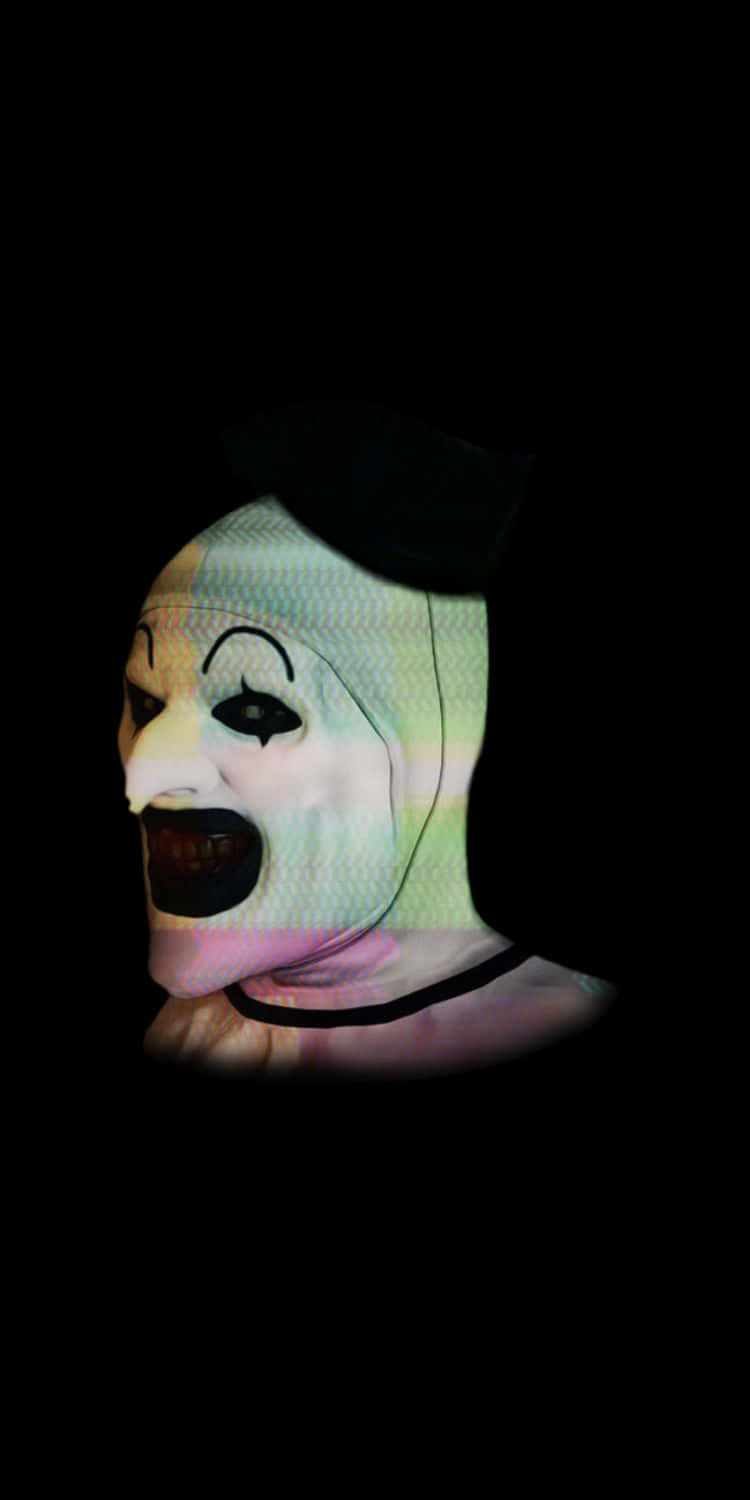 Art The Clown, clown mask, wide open mouth, HD Phone Wallpaper