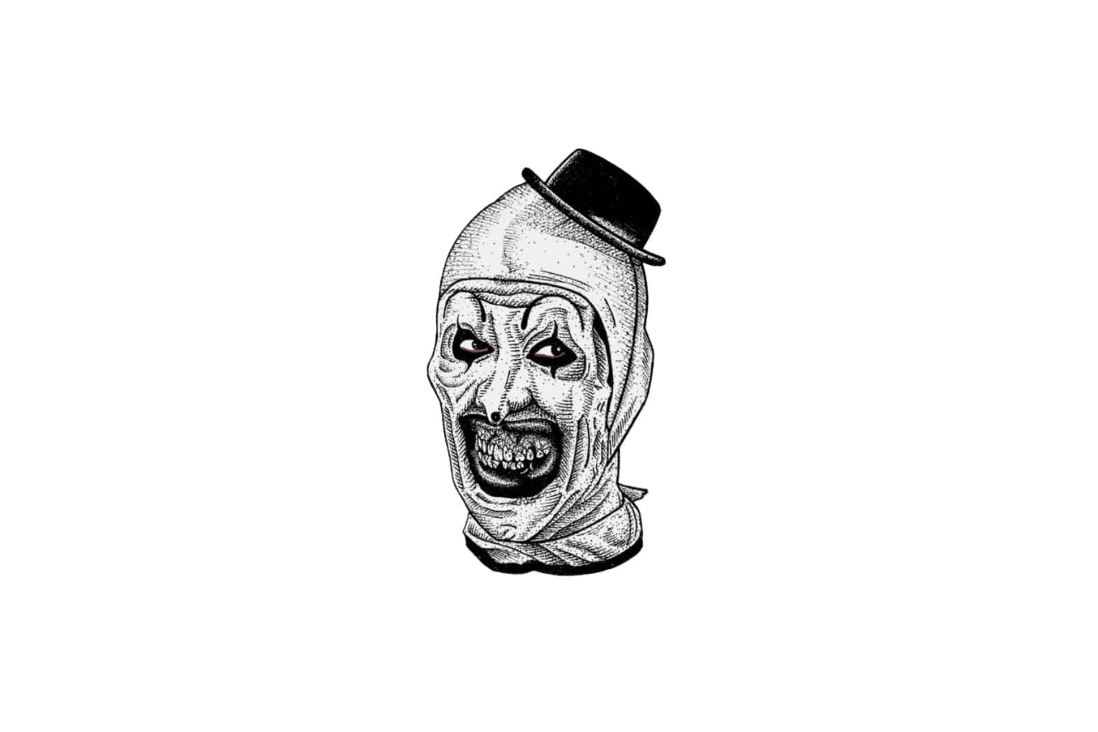 Art The Clown, top hat, wide grin, HD Desktop Wallpaper