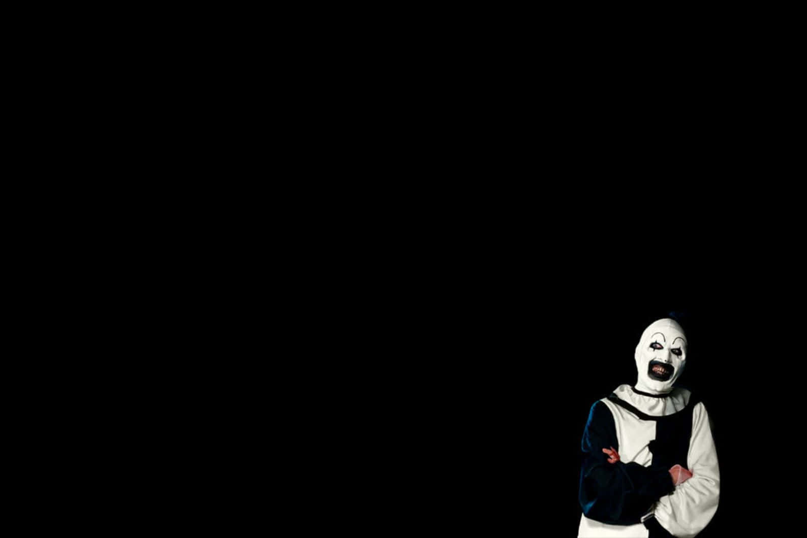 Art The Clown, sinister smile, white painted face, HD Desktop Wallpaper