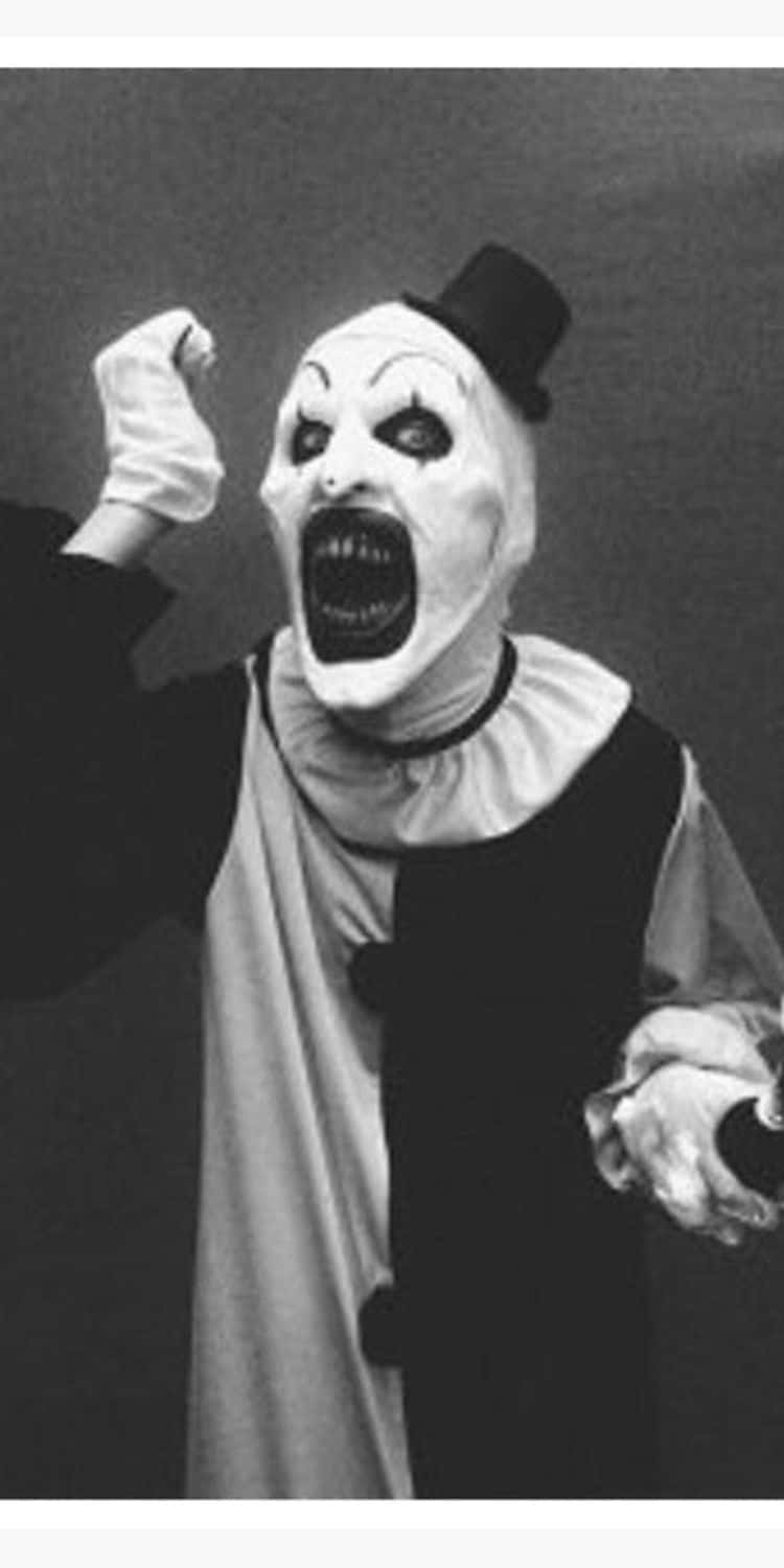 Art The Clown, white face, black eyes, HD Phone Wallpaper