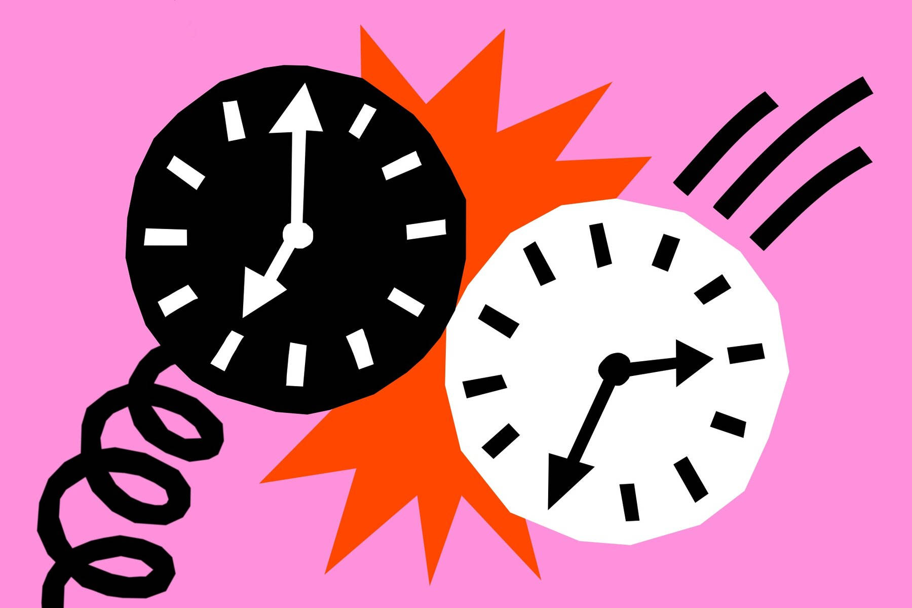 Against Time Limits, orange explosion, pink background, HD Desktop Wallpaper
