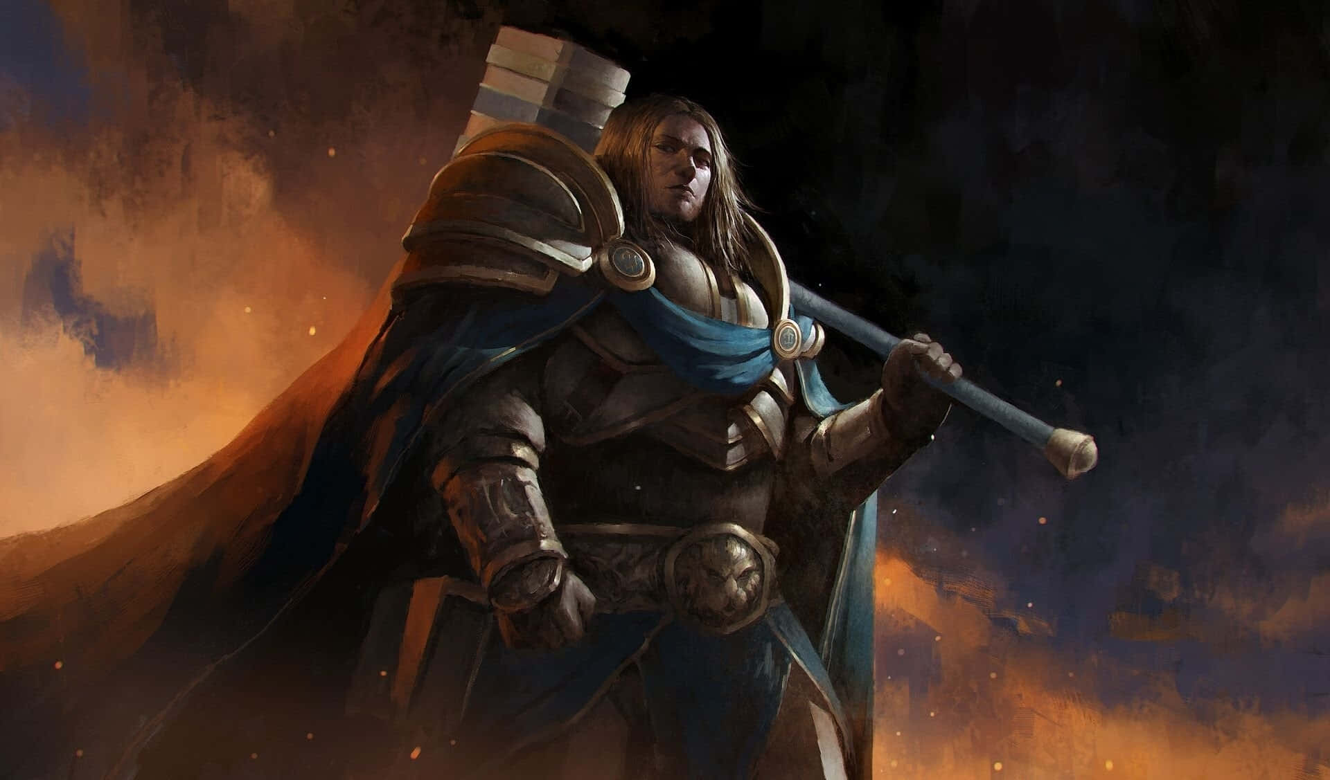 Arthas Menethil, paladin warrior, ornate armor, Full HD Desktop Wallpaper