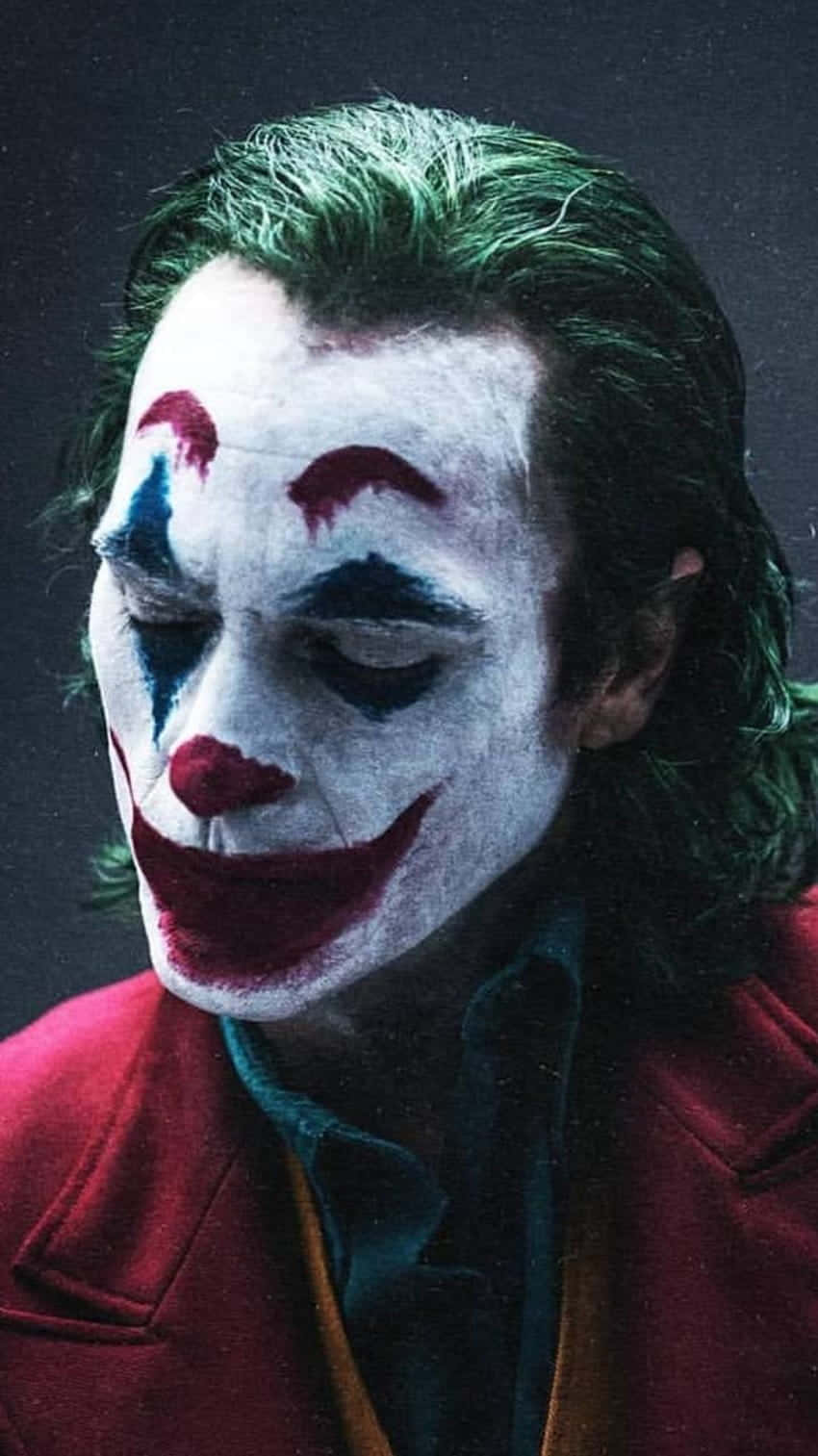 Arthur Fleck, green hair, white face paint, HD Phone Wallpaper