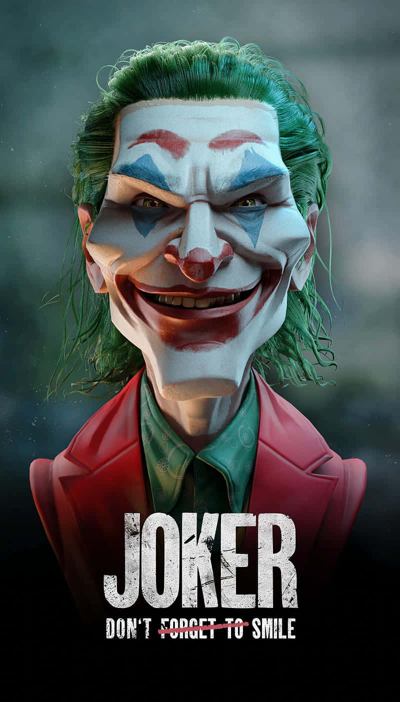 Arthur Fleck, iconic suit, green hair, HD Phone Wallpaper