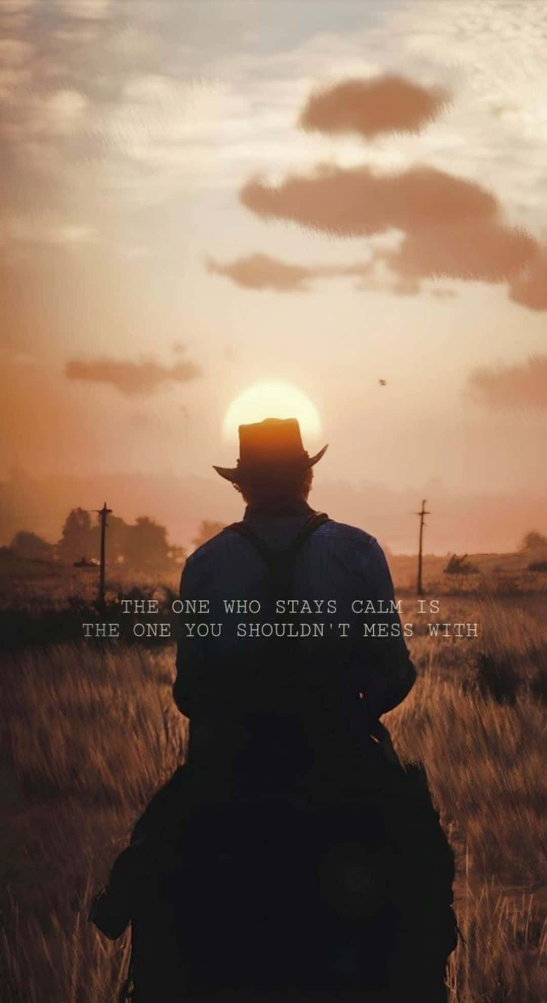 Arthur Morgan, golden sunset, horseback, Full HD Phone Wallpaper