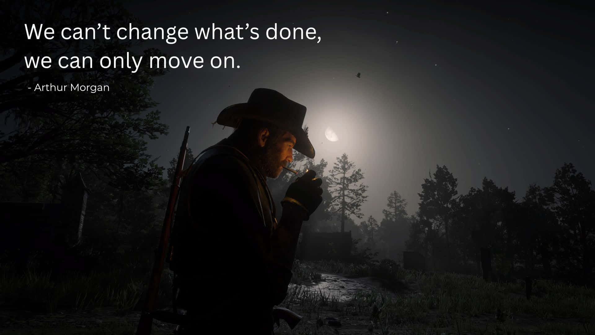 Arthur Morgan, cowboy hat, pipe, Full HD Desktop Wallpaper
