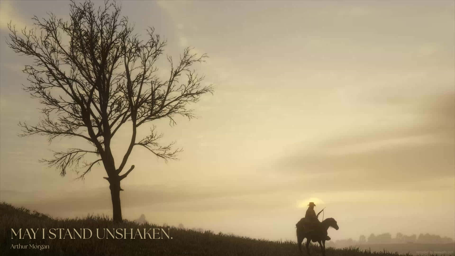 Arthur Morgan, sunrise, horseback, Full HD Desktop Wallpaper