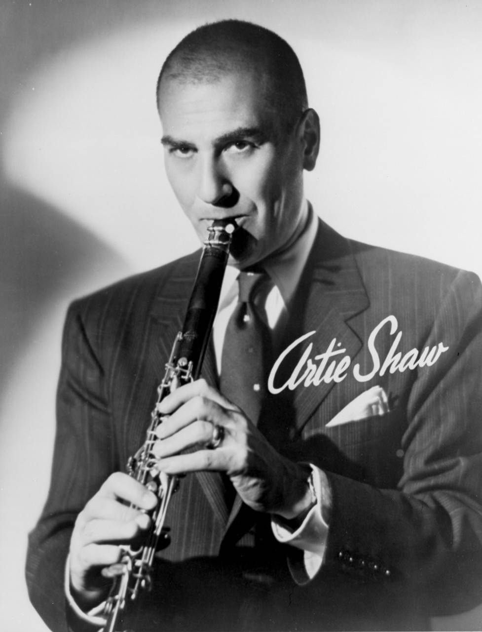 Artie Shaw, clarinet, greyscale, HD Phone Wallpaper