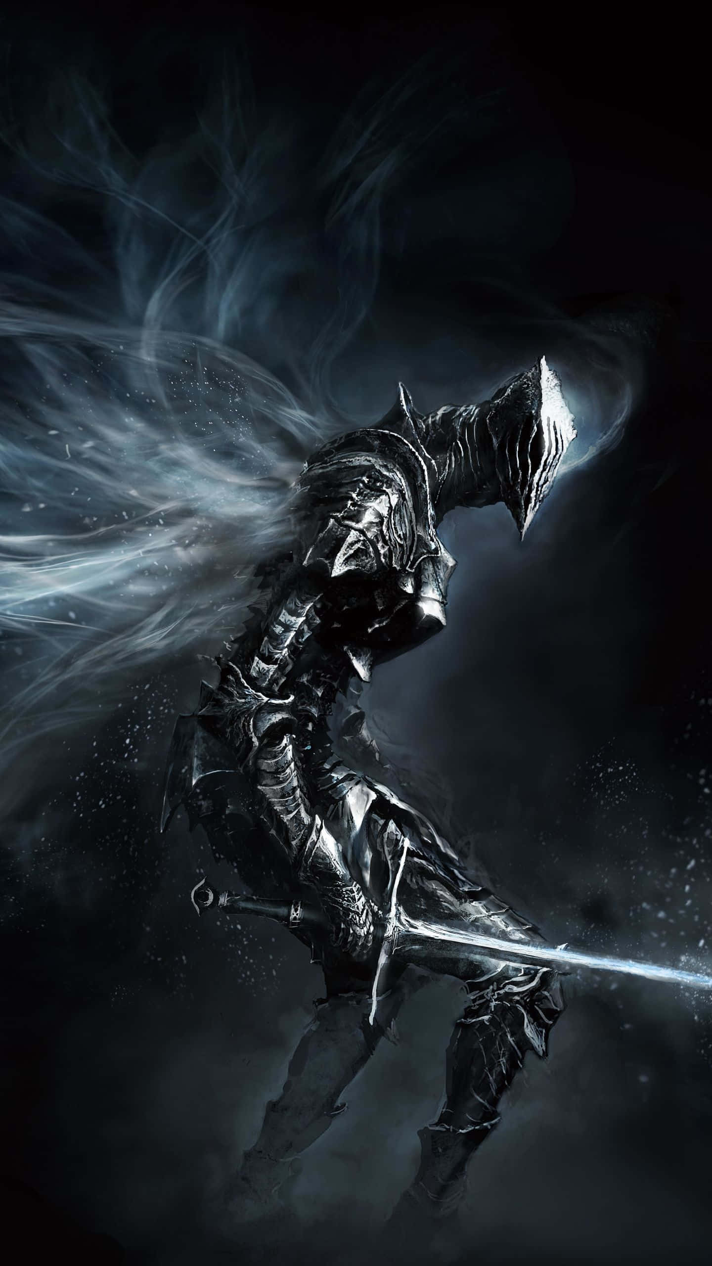 Artorias The Abysswalker, dark knight, ornate armor, 2K Phone Wallpaper