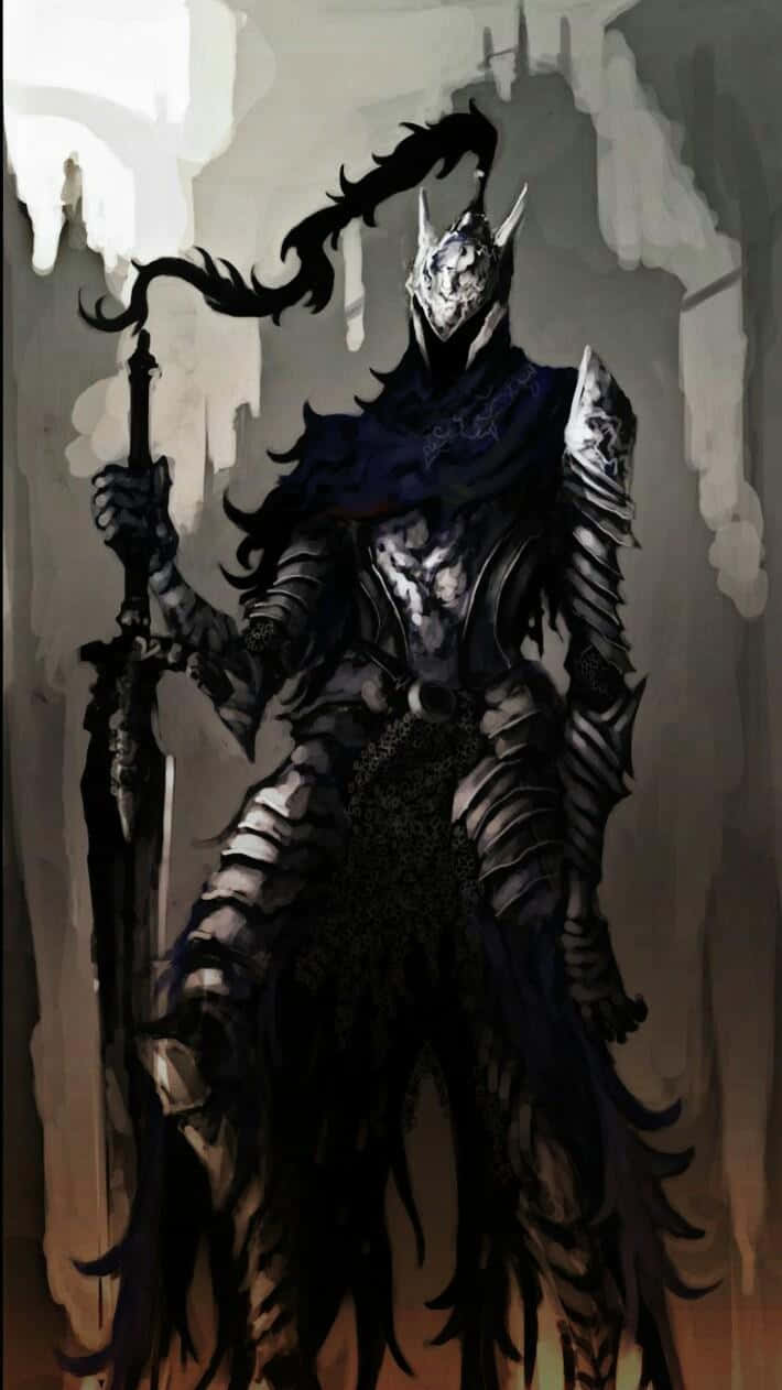 Artorias The Abysswalker, dark knight, ornate armor, SD Phone Wallpaper