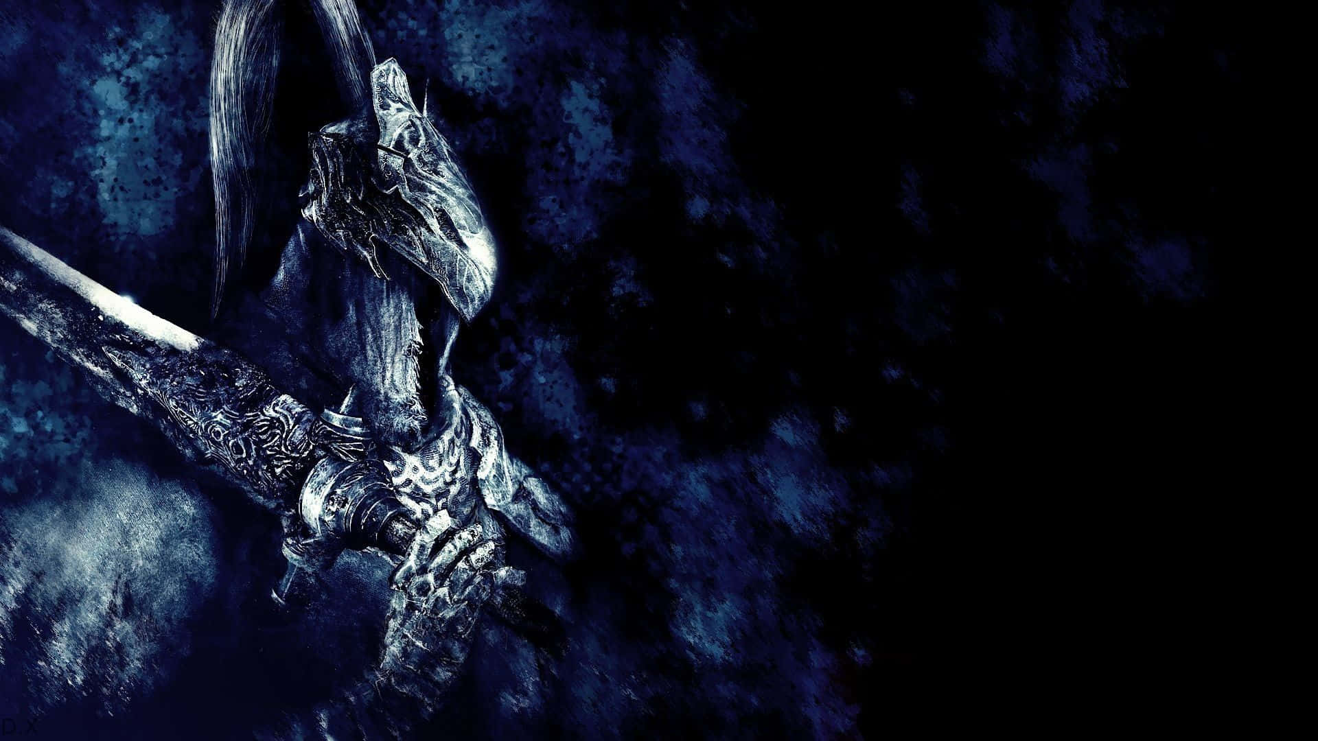 Artorias The Abysswalker, dark knight, ornate armor, Full HD Desktop Wallpaper