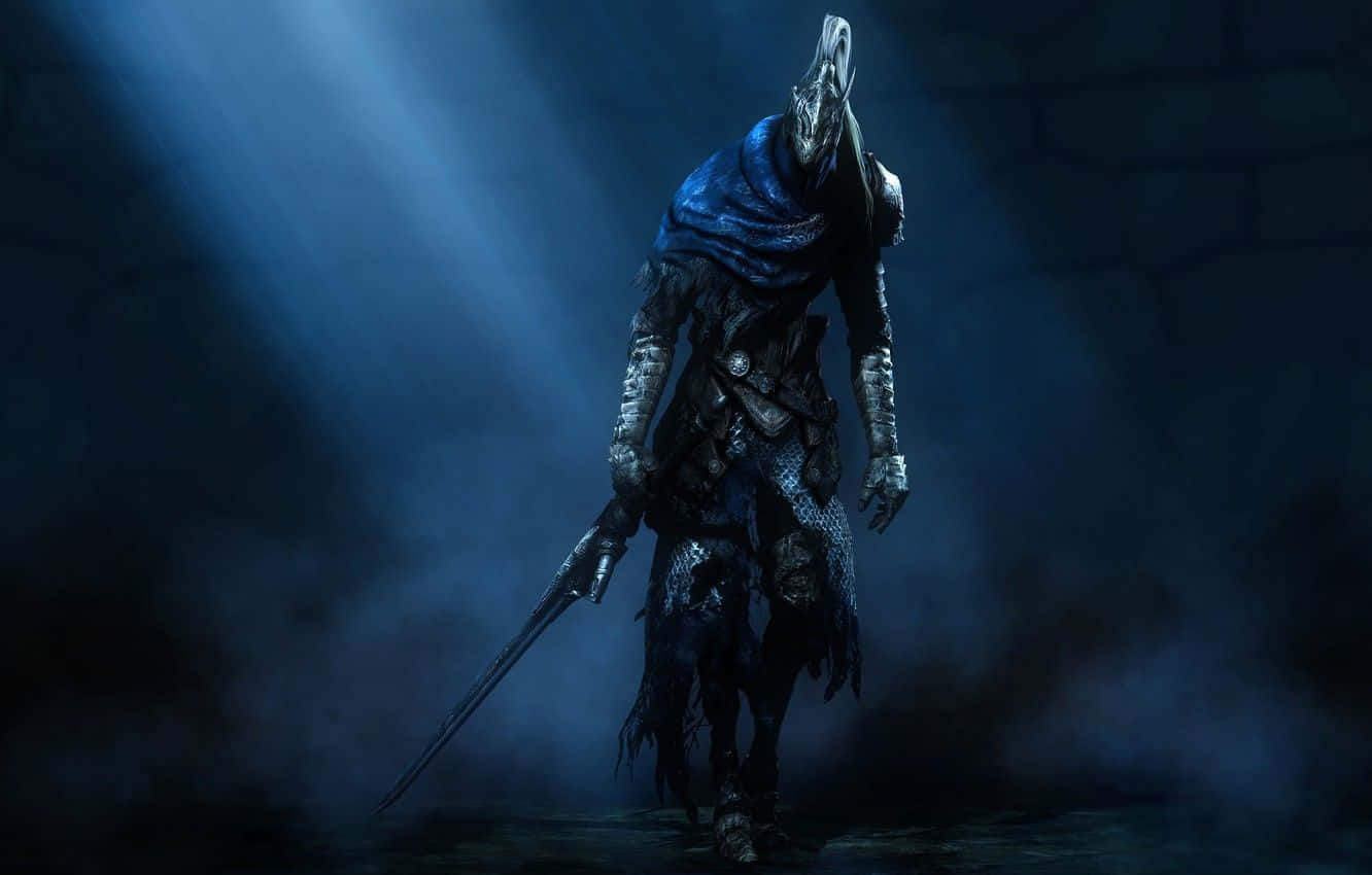 Artorias The Abysswalker, hooded armored warrior, sword, HD Desktop Wallpaper