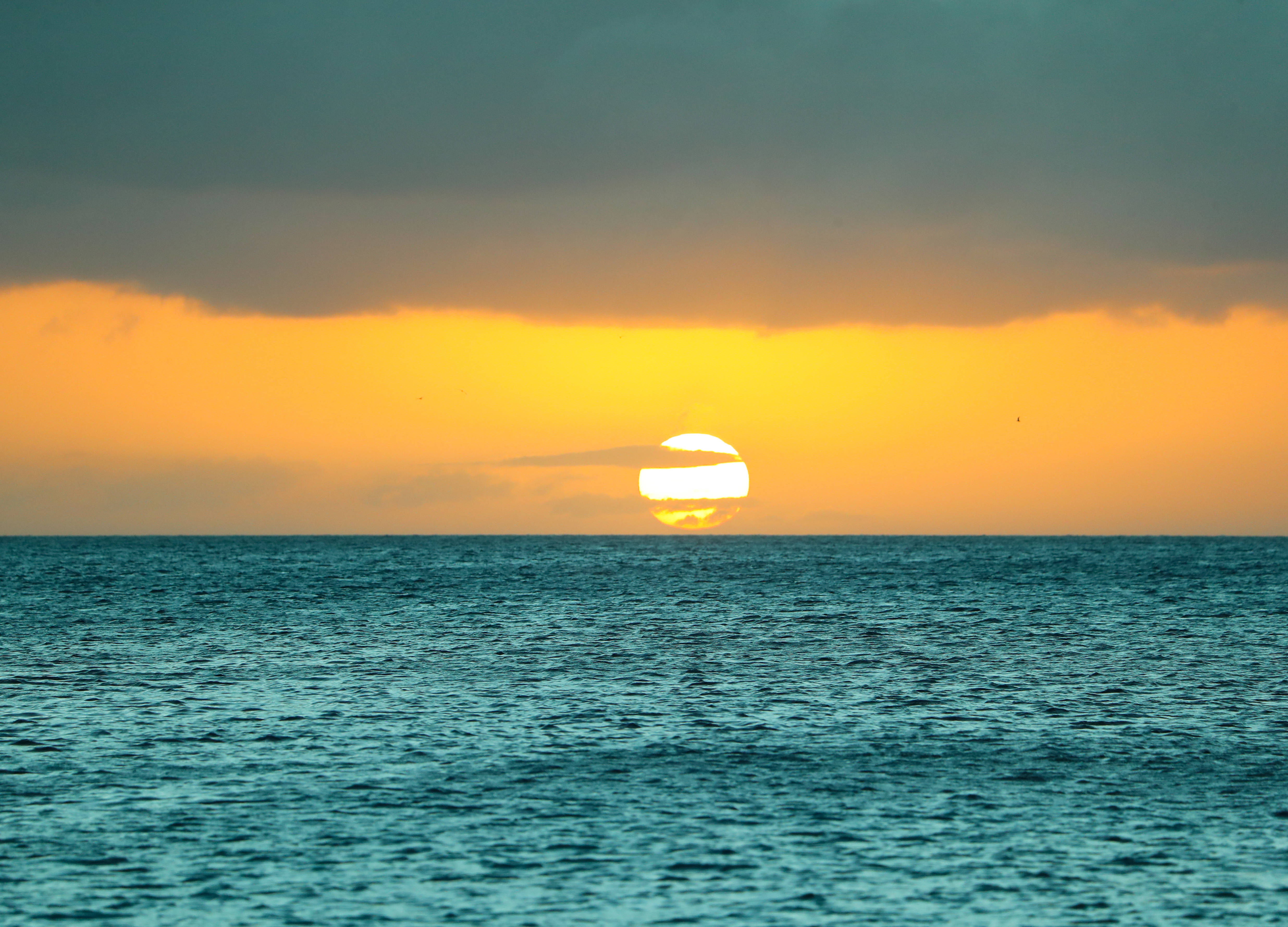 Aruba, Sunset, Ocean, 4K Desktop Wallpaper