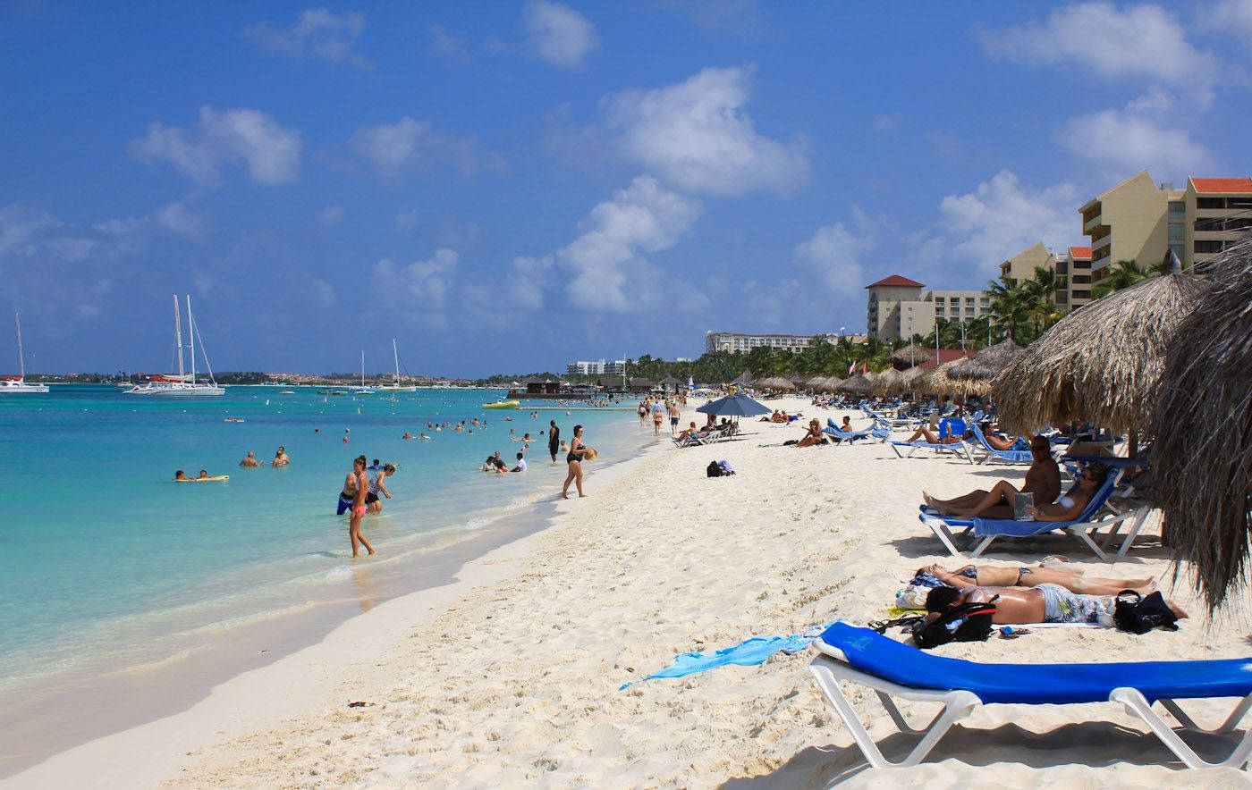 Aruba, white sand beach, turquoise water, HD Desktop Wallpaper