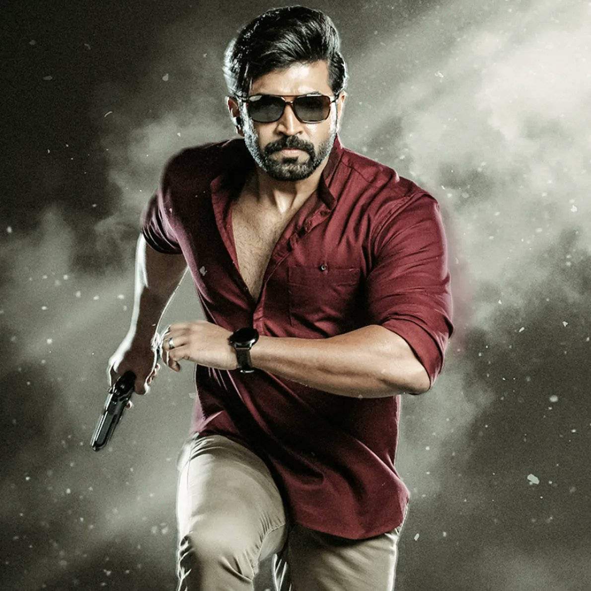 Arun Vijay, sunglasses, red shirt, SD Desktop Wallpaper