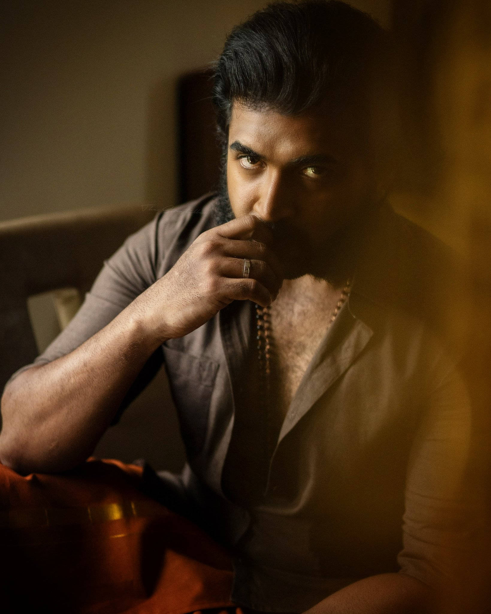 Arun Vijay, dark hair, beard, Full HD Phone Wallpaper