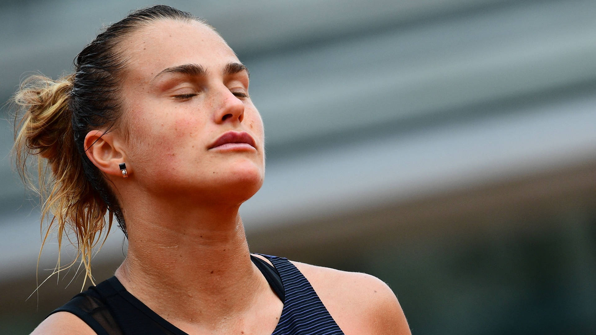 Aryna Sabalenka, tennis player, court, Full HD Desktop Wallpaper