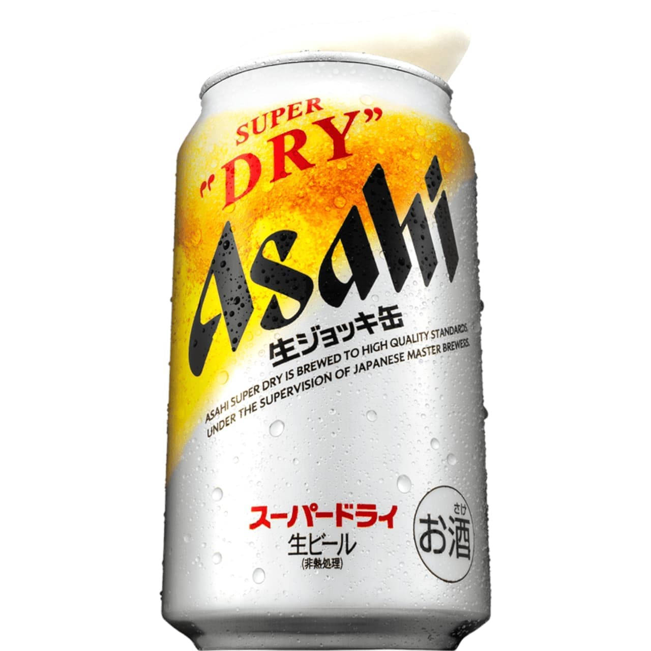 Asahi Super Dry, beer can, condensation droplets, HD Desktop Wallpaper