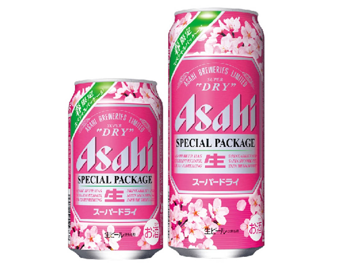 Asahi Super Dry, cherry blossom, pink, SD Desktop Wallpaper