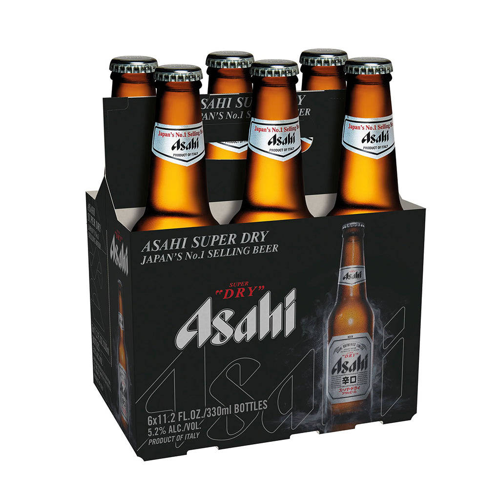 Asahi Super Dry, amber, black cardboard carrier, SD Desktop Wallpaper