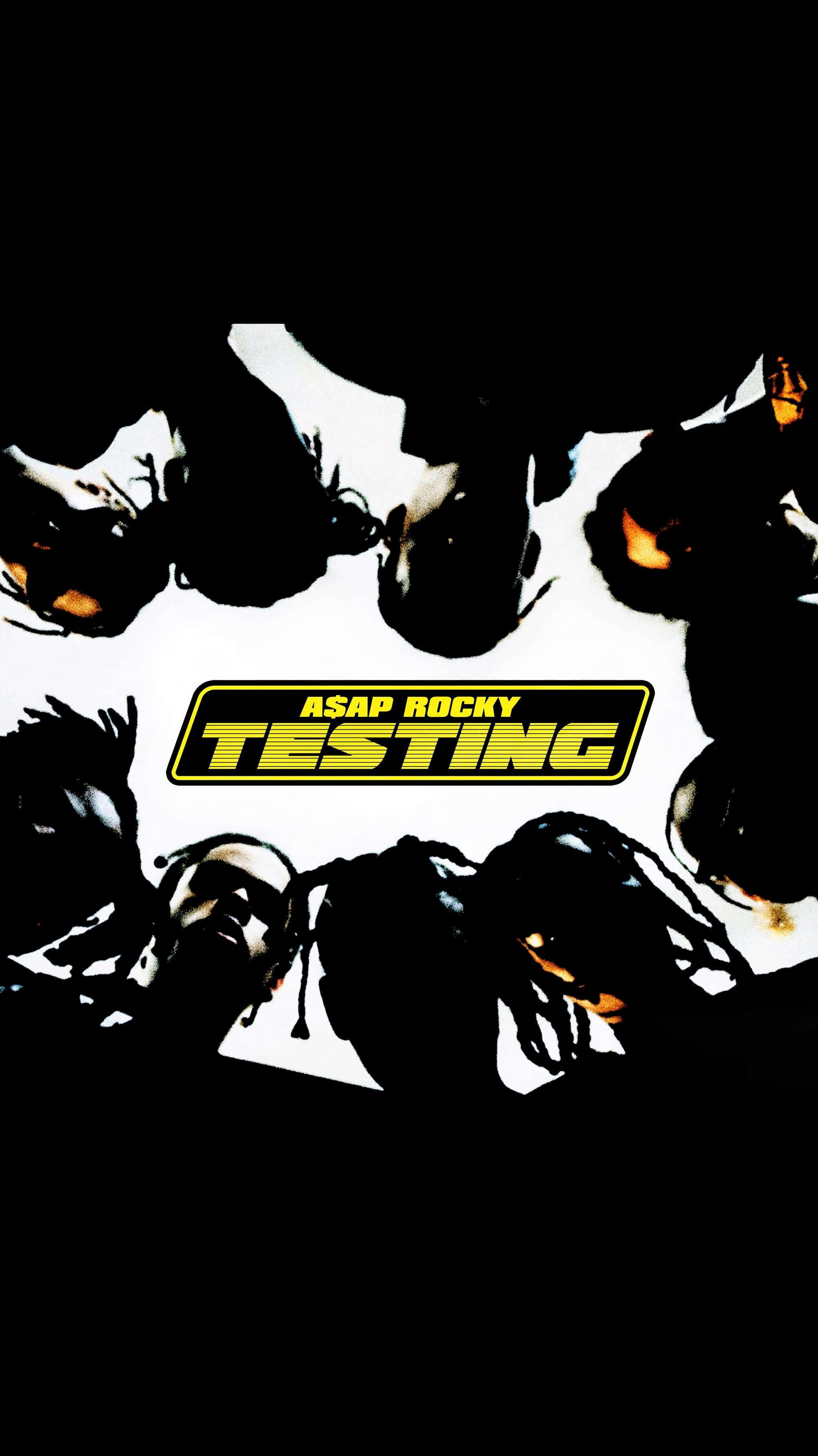 ASAP ROCKY TESTING, glowing eyes, bold yellow, 2K Phone Wallpaper