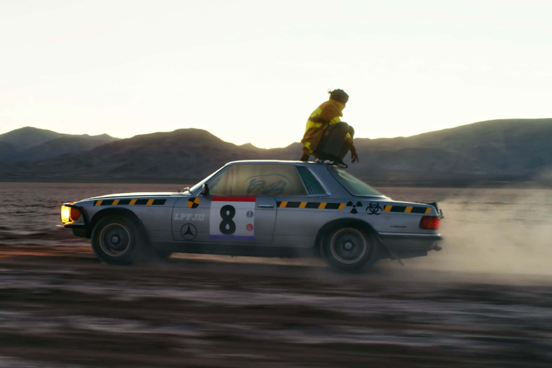 ASAP Rocky, Testing, silver rally car, HD Desktop Wallpaper