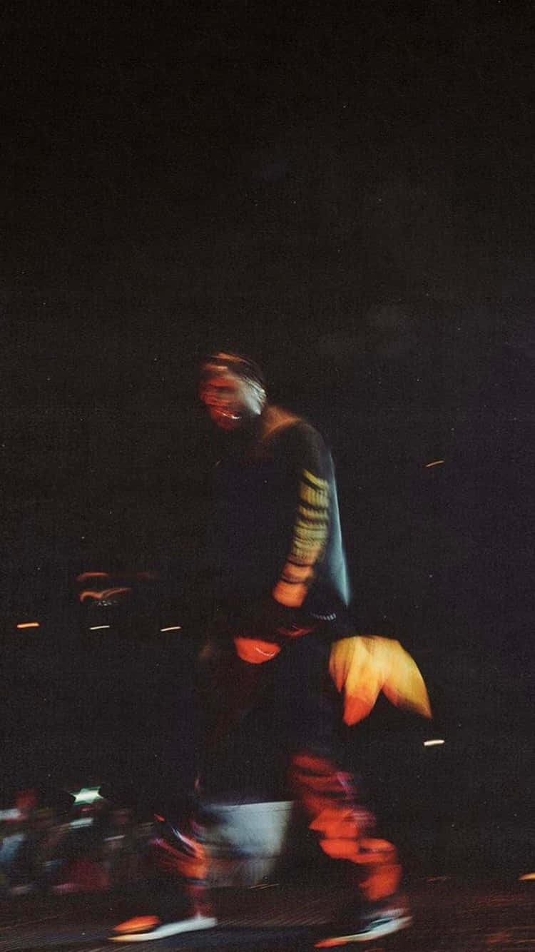 Asap Rocky, Testing, orange, HD Phone Wallpaper