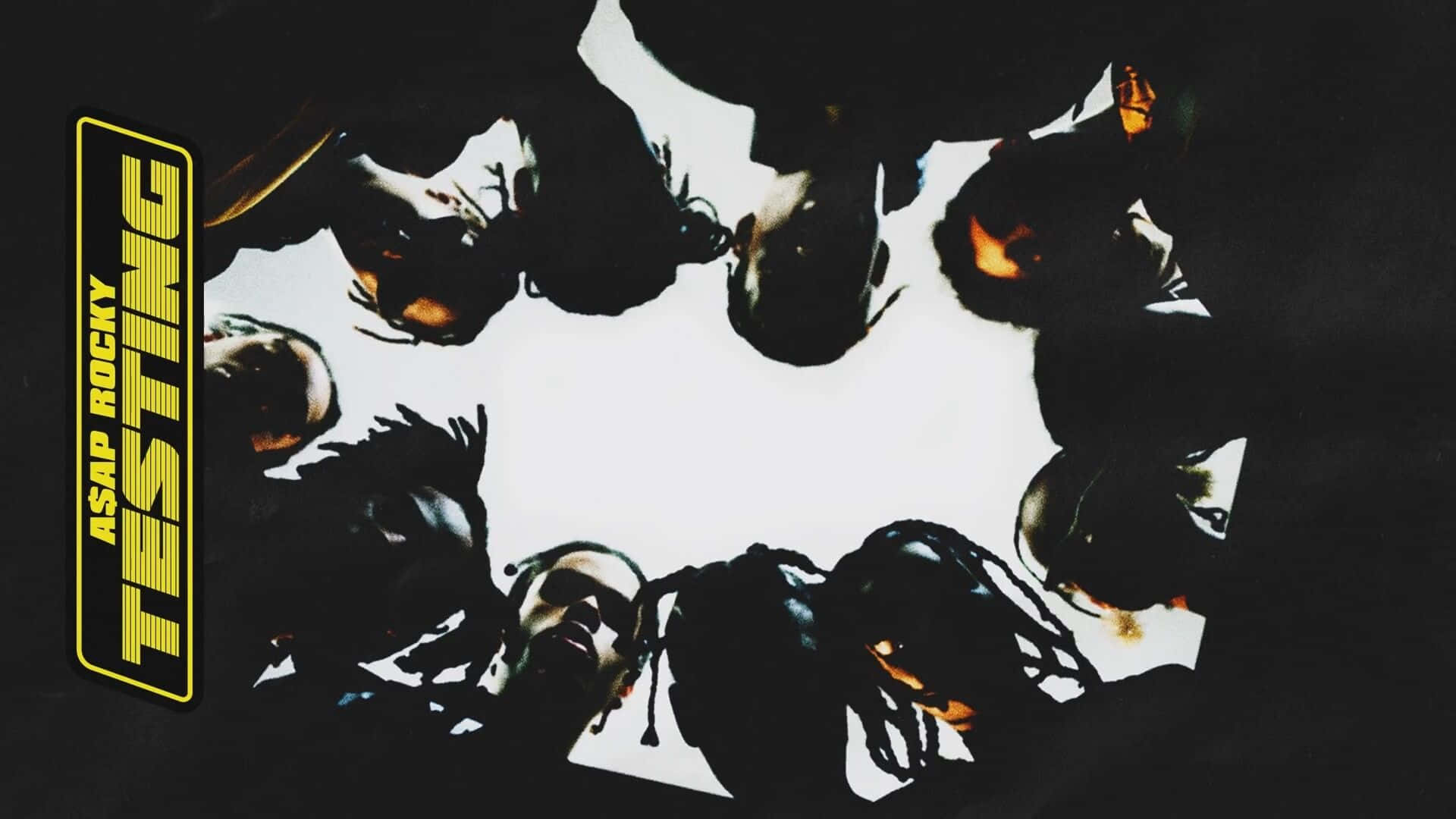 ASAP ROCKY TESTING, silhouetted figures, circle, Full HD Desktop Wallpaper