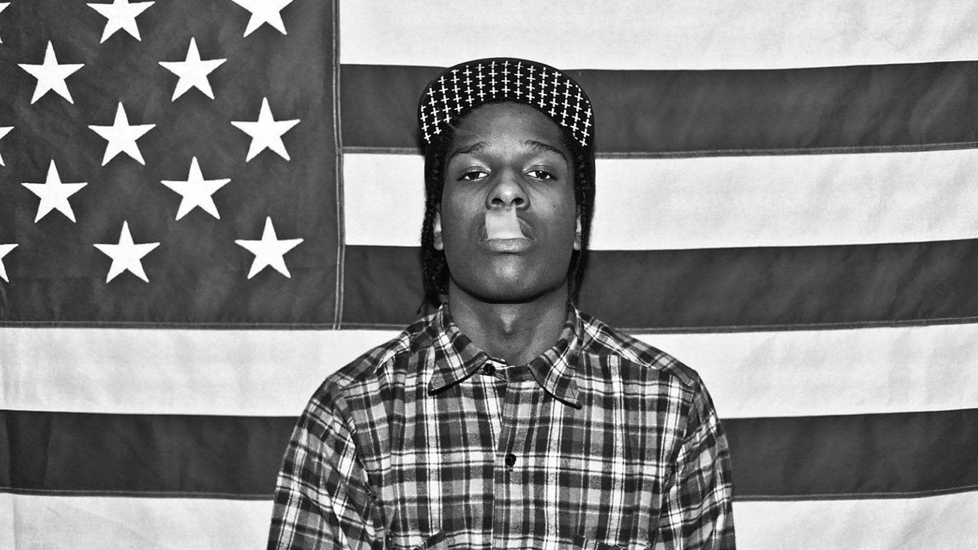 Asap Rocky, bandana, plaid shirt, Full HD Desktop Wallpaper