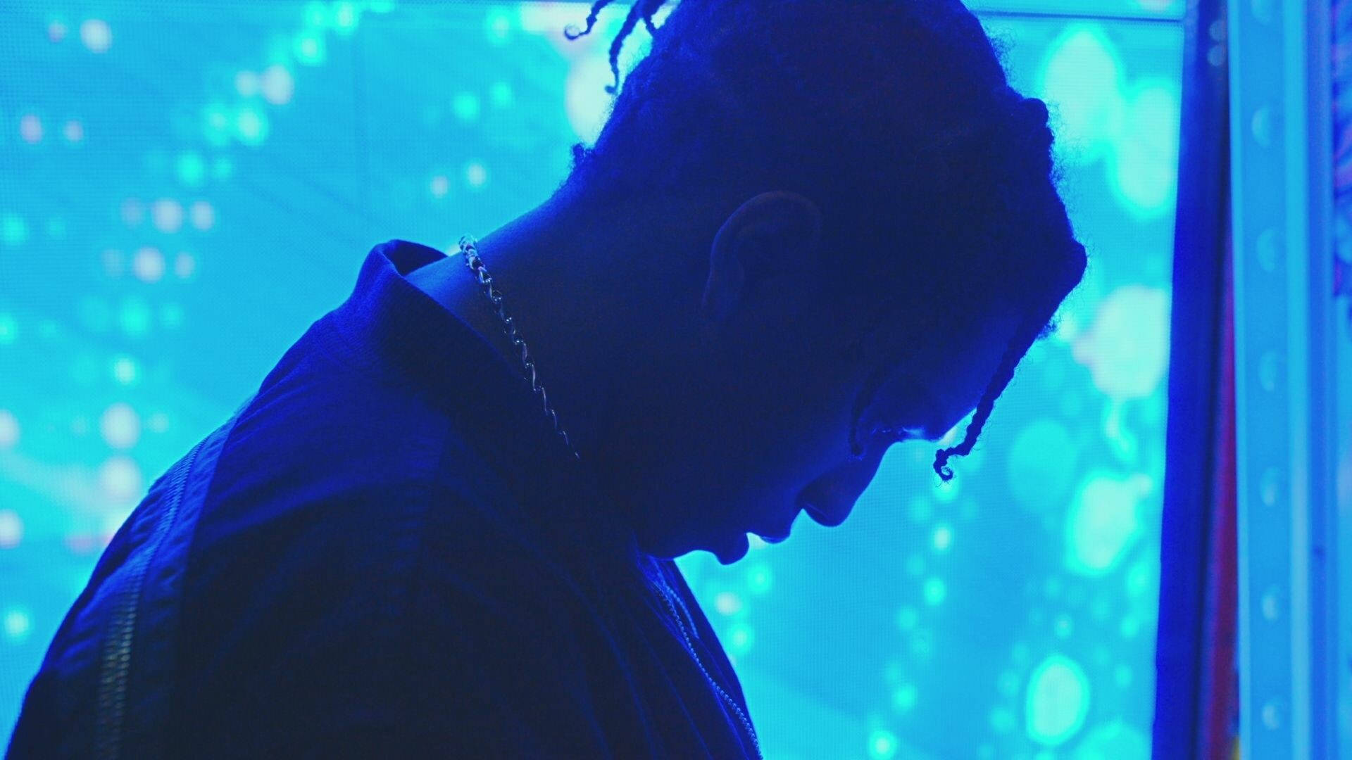 Asap Rocky, blue, dreadlocks, Full HD Desktop Wallpaper