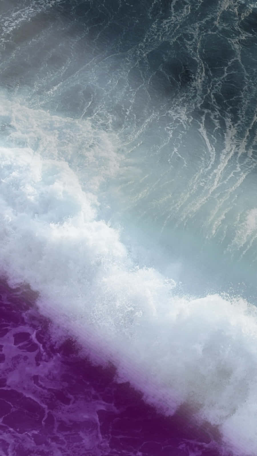 purple wave, ocean, deep purple sea, HD Phone Wallpaper