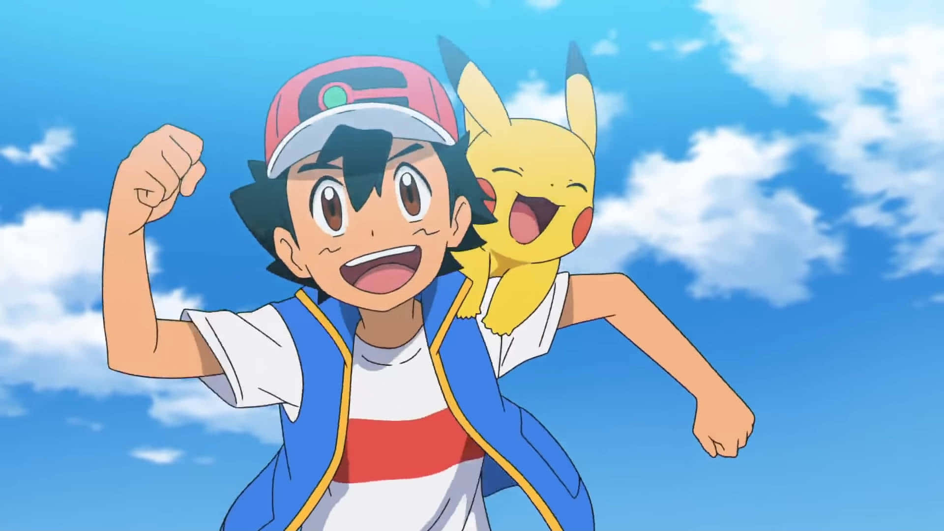 Ash, Pikachu, anime boy, Full HD Desktop Wallpaper