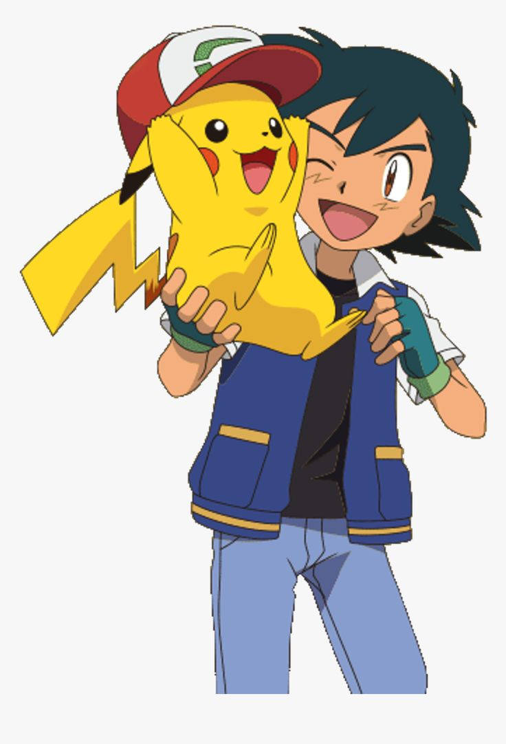 Ash, Pikachu, blue vest, SD Phone Wallpaper