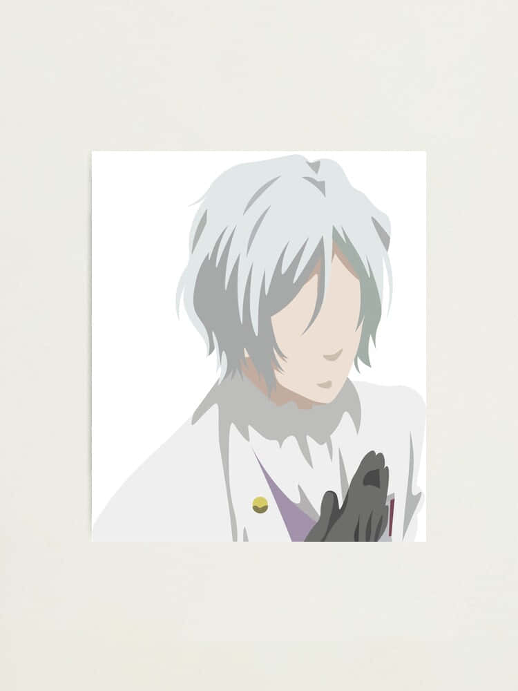 Ash Landers, silver-haired character, white coat, SD Phone Wallpaper