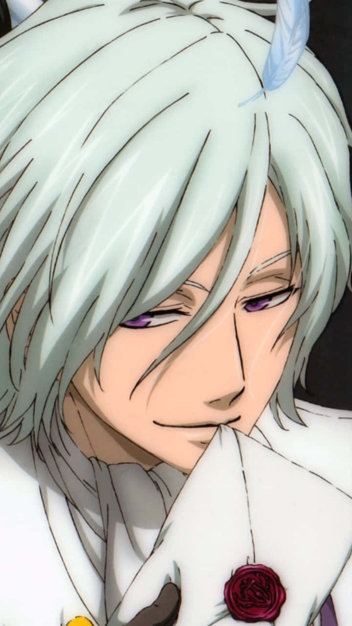 Ash Landers, silver hair, purple eyes, HD Phone Wallpaper