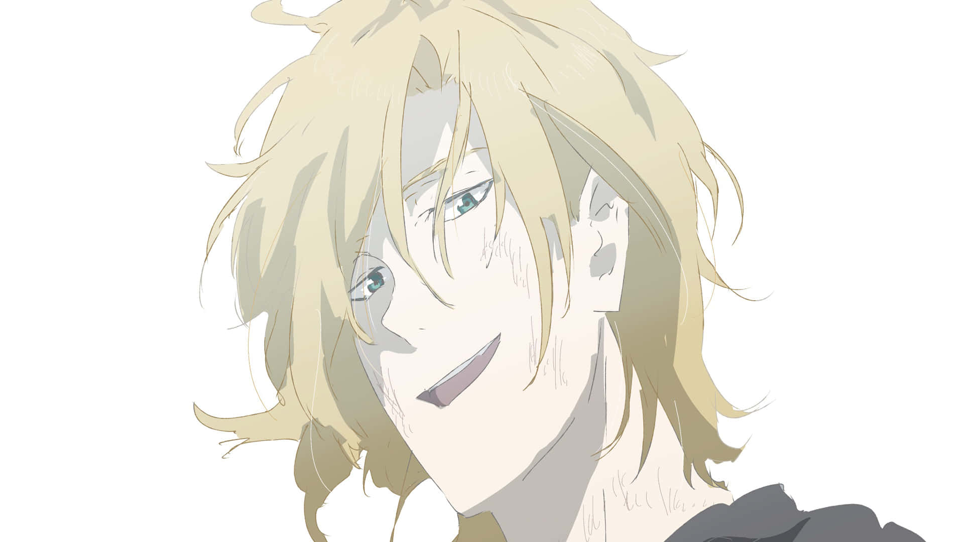 Ash Lynx, blonde-haired, gentle smile, Full HD Desktop Wallpaper