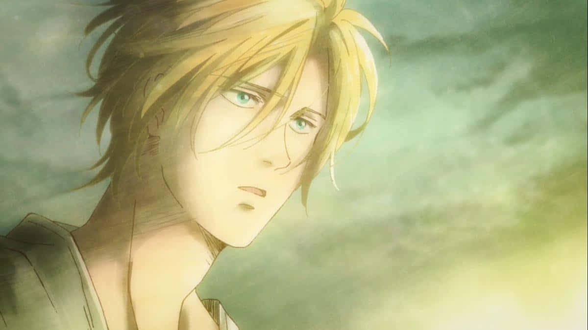 Ash Lynx, golden hair, green eyes, SD Desktop Wallpaper
