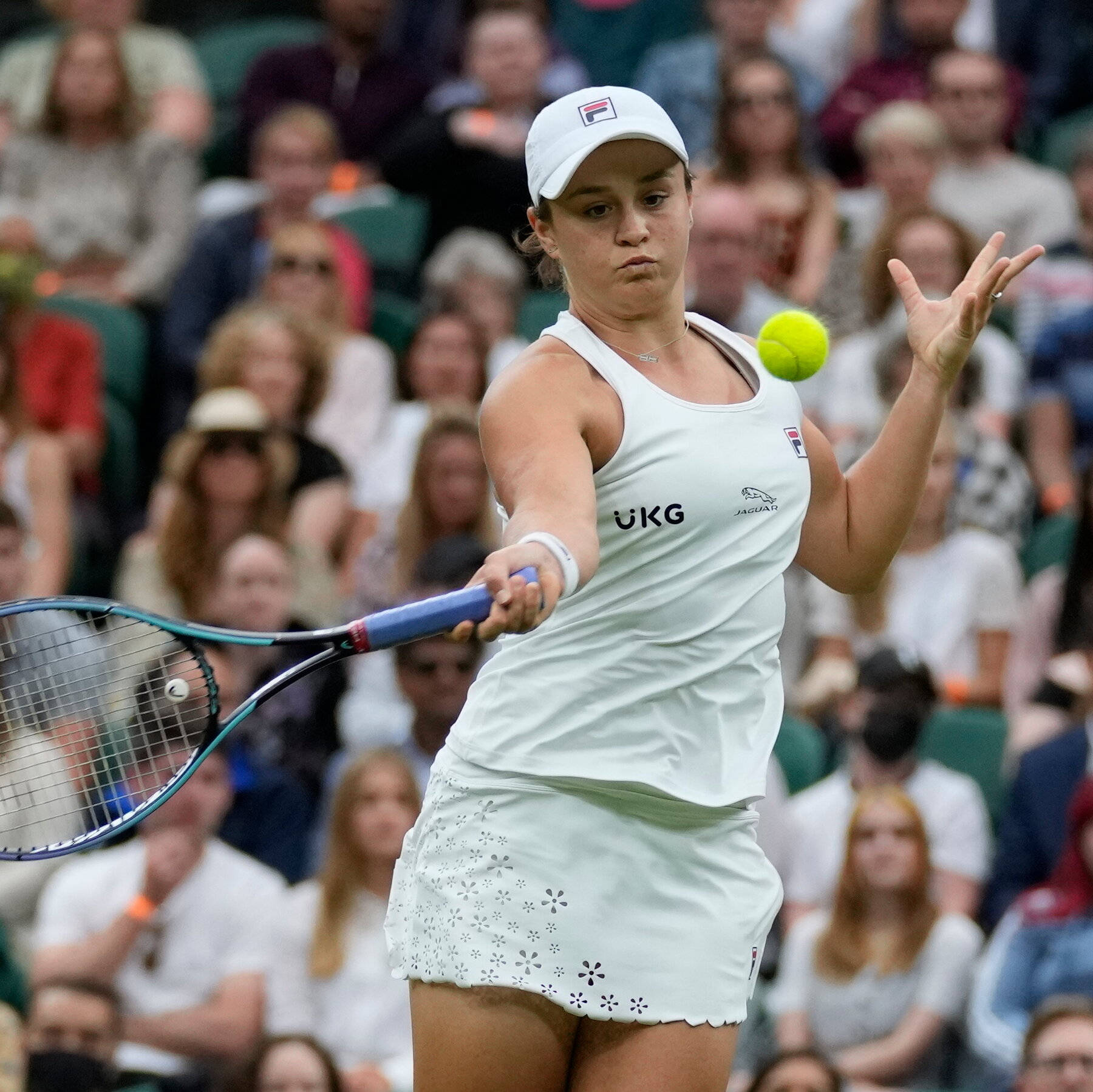 Ashleigh Barty, white gear, tennis player, HD Desktop Wallpaper